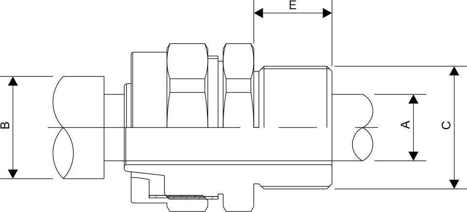 BW 2PT Armoured Cable Gland Diagram BW 2PT Armoured Cable Gland Diagram